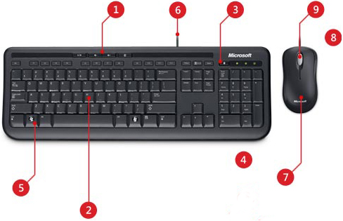 Microsoft APB 00001 Wired Desktop 600 Keyboard and Mouse