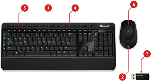Microsoft MFC 00001 Wireless Desktop 3000 Keyboard and Mouse