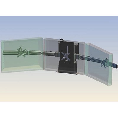 Ergotech 900-F20-B03 Apex Single Tiered Triple Horizontal Mount