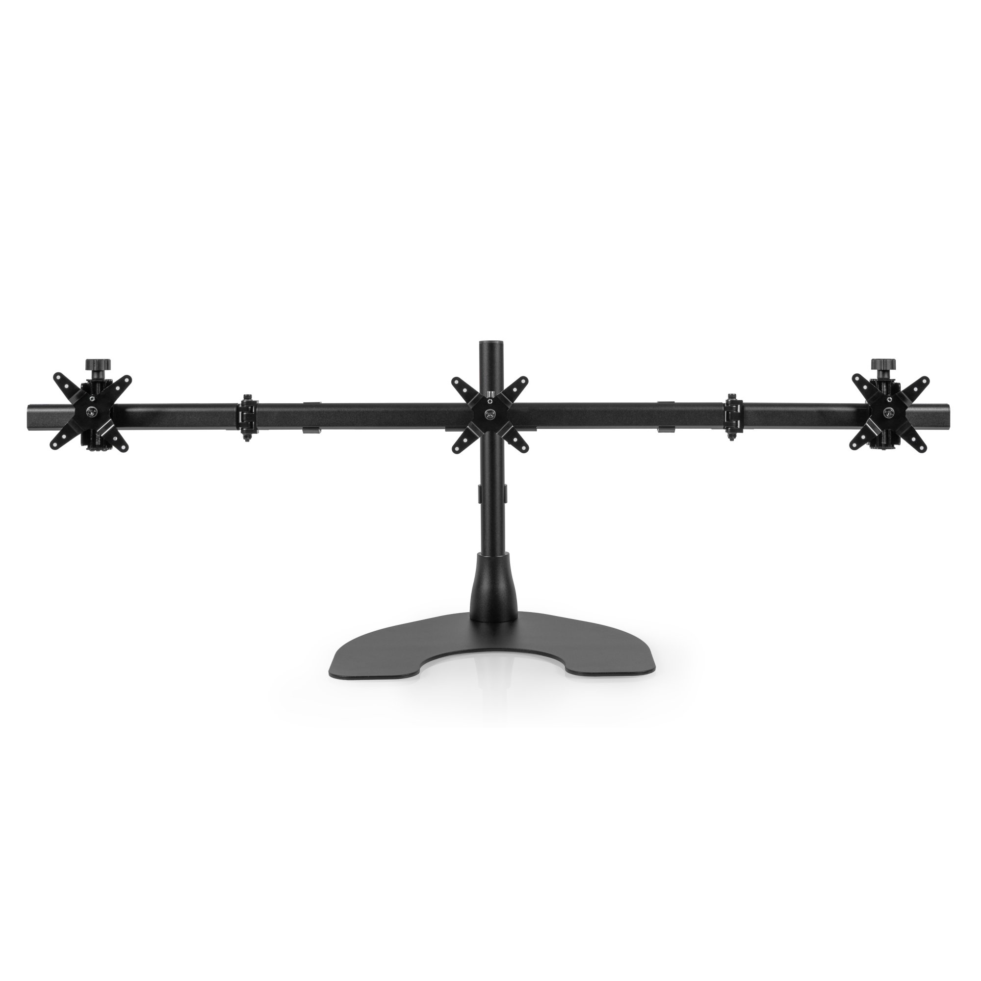 Ergotech 100-D16-B03 Triple LCD Horizontal Desk Stand with Standard Wings