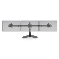 Ergotech 100-D16-B03 Triple LCD Horizontal Desk Stand with Standard Wings