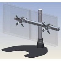 Ergotech 100-D16-B02-HD Dual Horizontal Heavy Duty Desk Stand