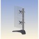Ergotech 100-D28-B11 Dual Vertical LCD Desk Stand