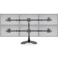 Ergotech 100-D28-B33 Hex LCD Monitor (3 over 3) Desk Stand