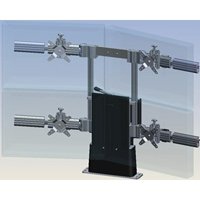 Ergotech 900-F20-B22 Apex Dual Tiered (2 over 2) Flush Mount