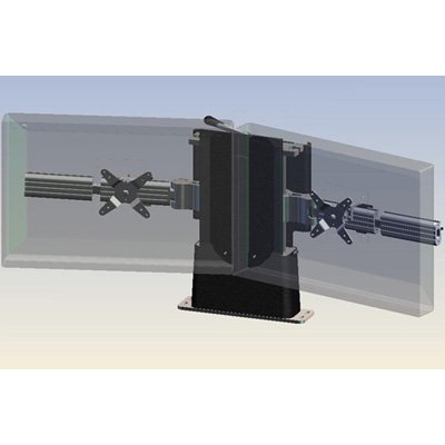 Ergotech 900-F20-B02 Single Tiered Dual Horizontal Flush Mount