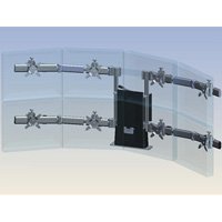 Ergotech 900-F20-B44 Apex Dual Tiered (4 over 4) LCD Flush Mount