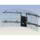 Ergotech 900-F20-B44 Apex Dual Tiered (4 over 4) LCD Flush Mount
