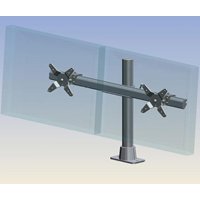 Ergotech 100-F16-B02 Dual Horizontal Direct Monitor Mount