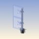 Ergotech 100-F28-B11 Dual Vertical Direct Monitor Mount