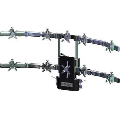 Ergotech 900-S16-B55 Apex Dual Tiered (5 over 5) Slat Wall Mount 