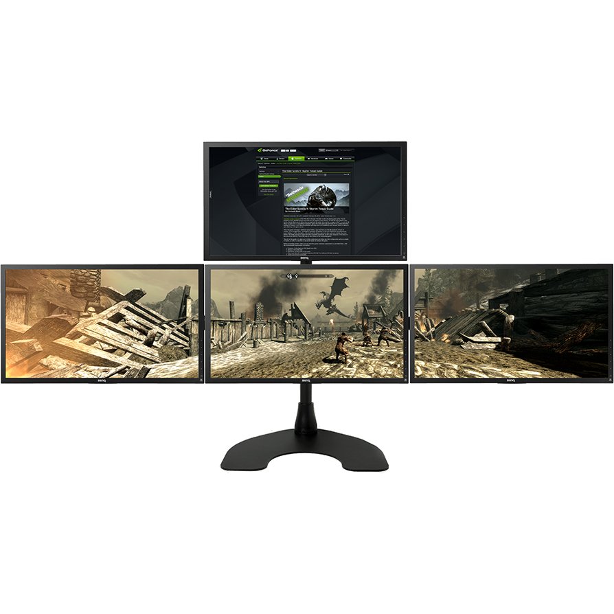 Ergotech 100-D28-B15 Wide-Screen Gaming Desk Stand