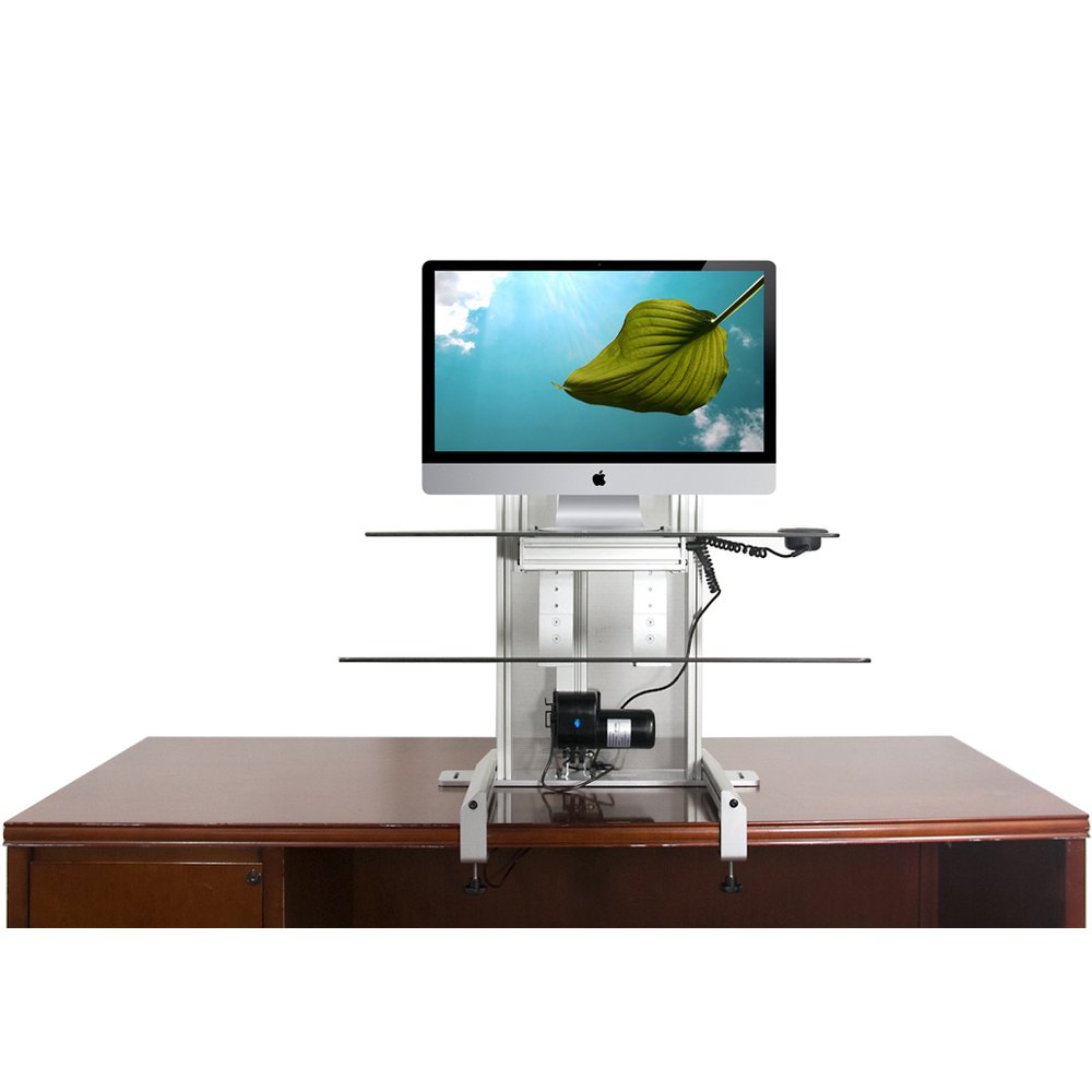 Ergotech 700-DROP-G One Touch Drop Down Sit-Stand Workstation