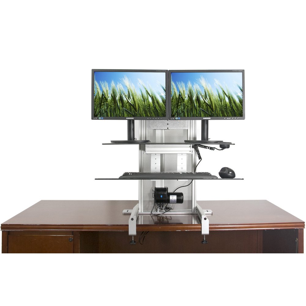 Ergotech 700-DROP-G One Touch Drop Down Sit-Stand Workstation