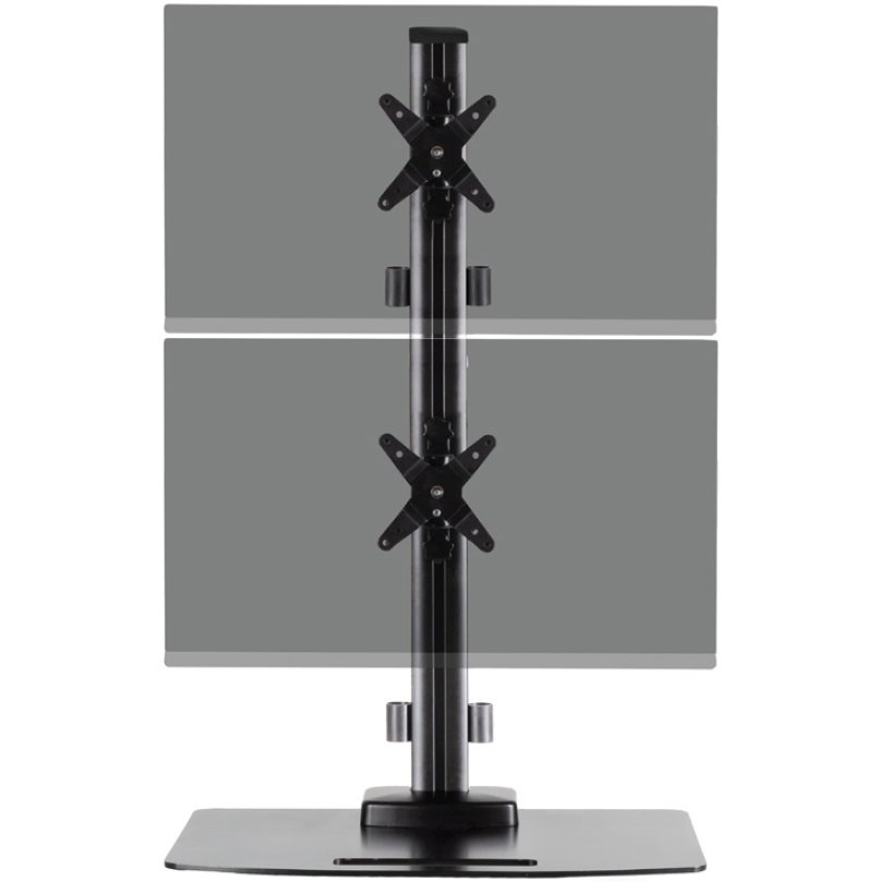 Ergotech Dual Monitor Vertical Desk Stand 130 D28 B11