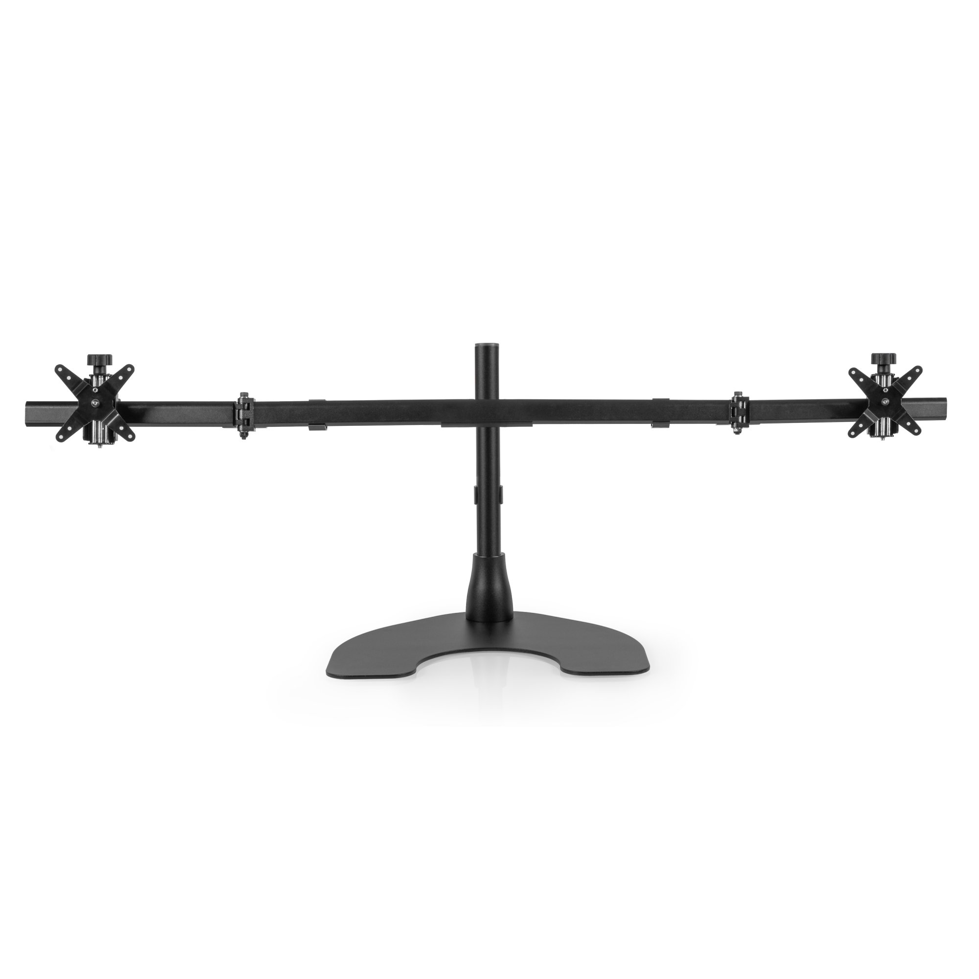 Ergotech 100-D16-B02W Dual Monitor Horizontal Desk Stand with Wings
