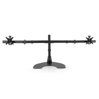 Ergotech 100-D16-B02W Dual Monitor Horizontal Desk Stand with Wings
