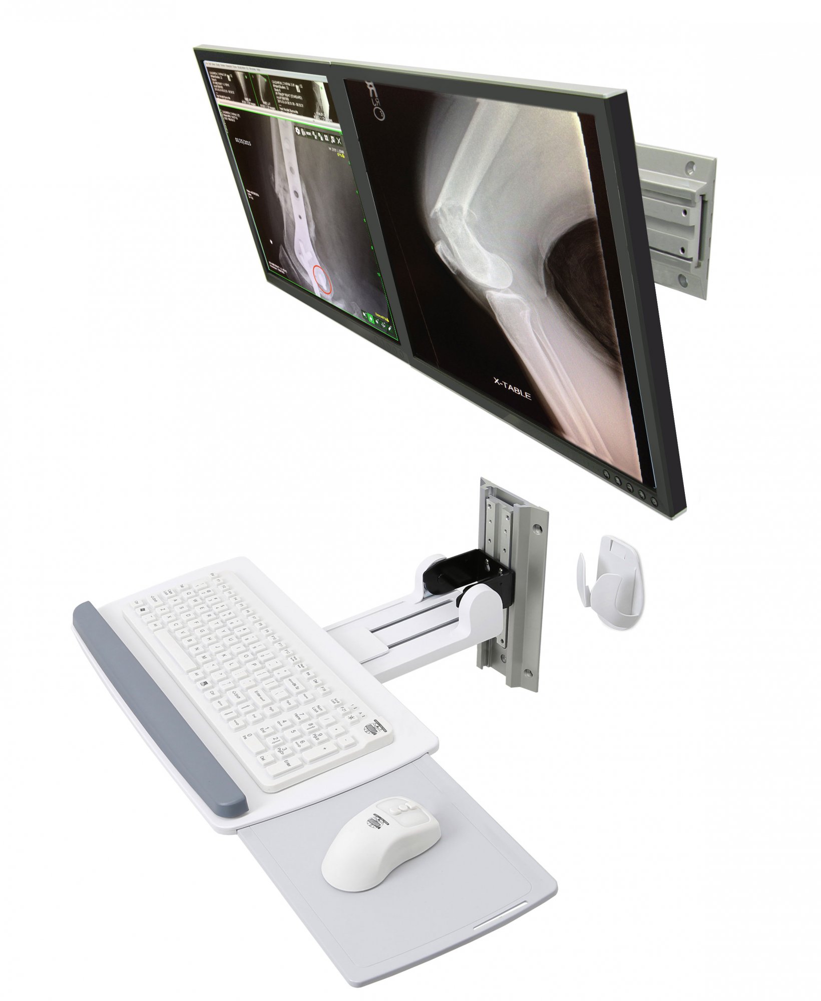 Ergotron 28-514-800 Neo-Flex Dual Monitor Wall Mount