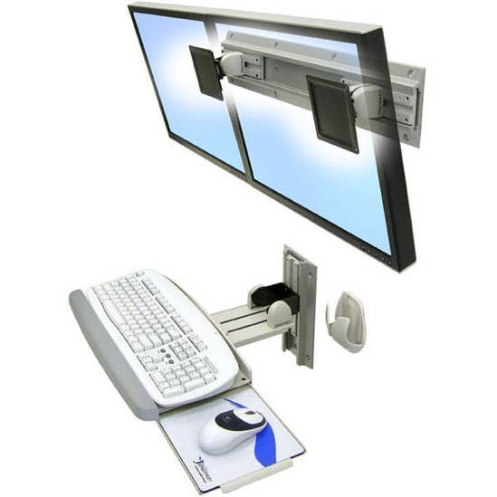 Ergotron 28-514-800 Neo-Flex Dual Monitor Wall Mount
