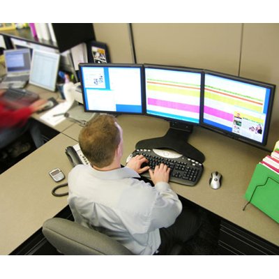 Inused image of Ergotron 33-296-195 LX Triple Display Lift Stand