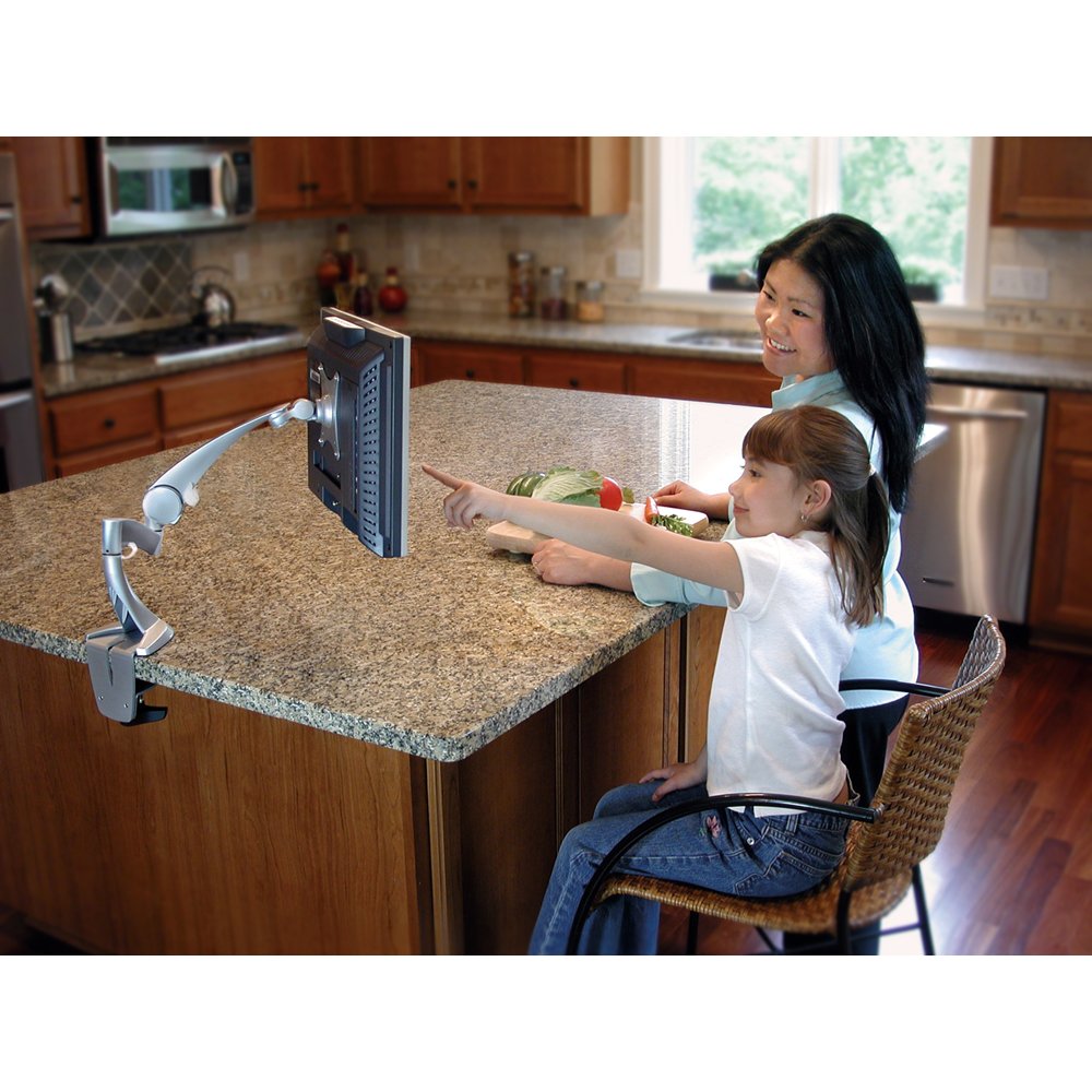 Ergotron 45-174-300 Monitor Arm in the kitchen