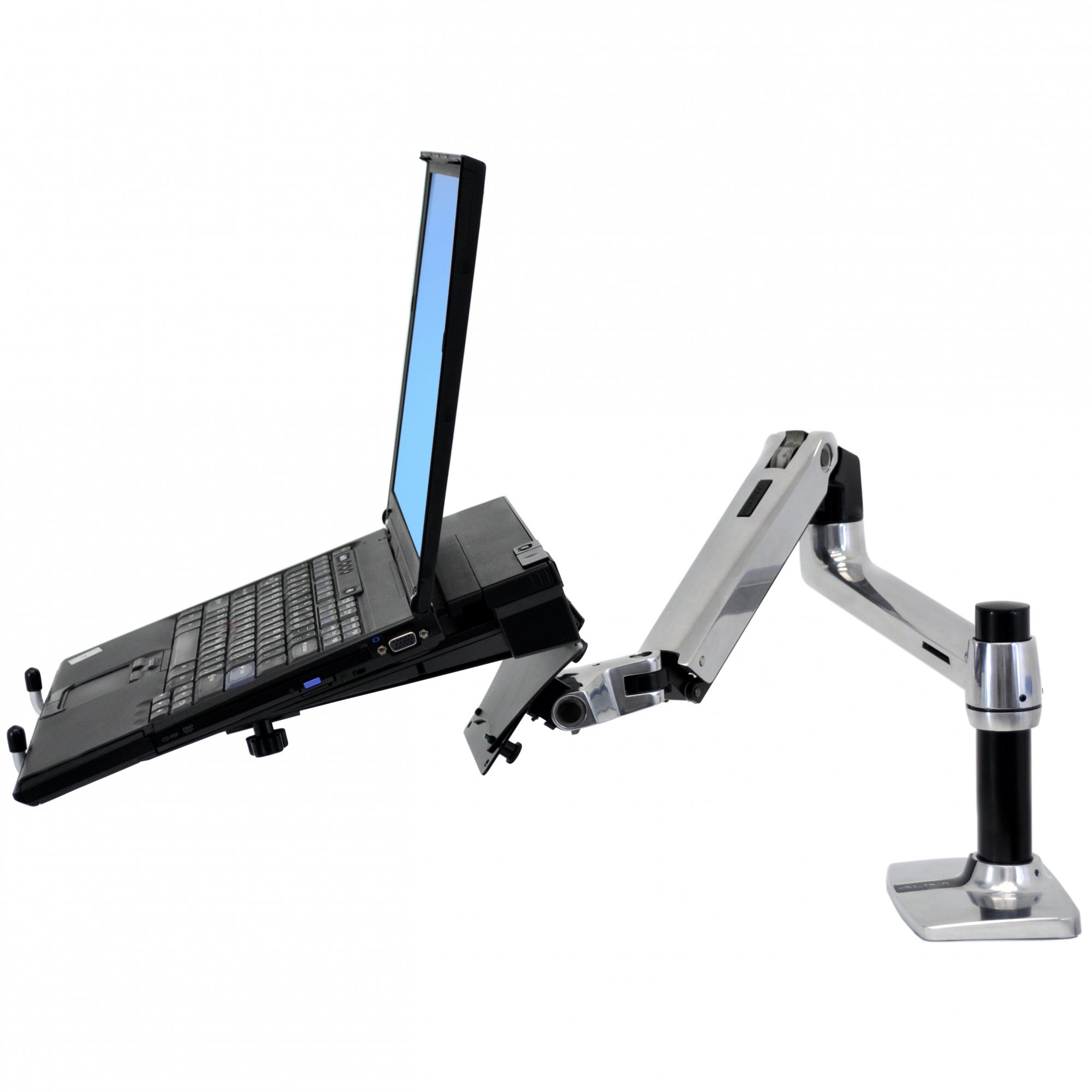 Notebook tray with LX desk mount arm