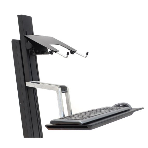 Ergotron 50-193-200 laptop tray on a WorkFit-S