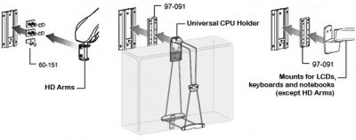 Ergotron 31-016-182 - 10" Wall Track