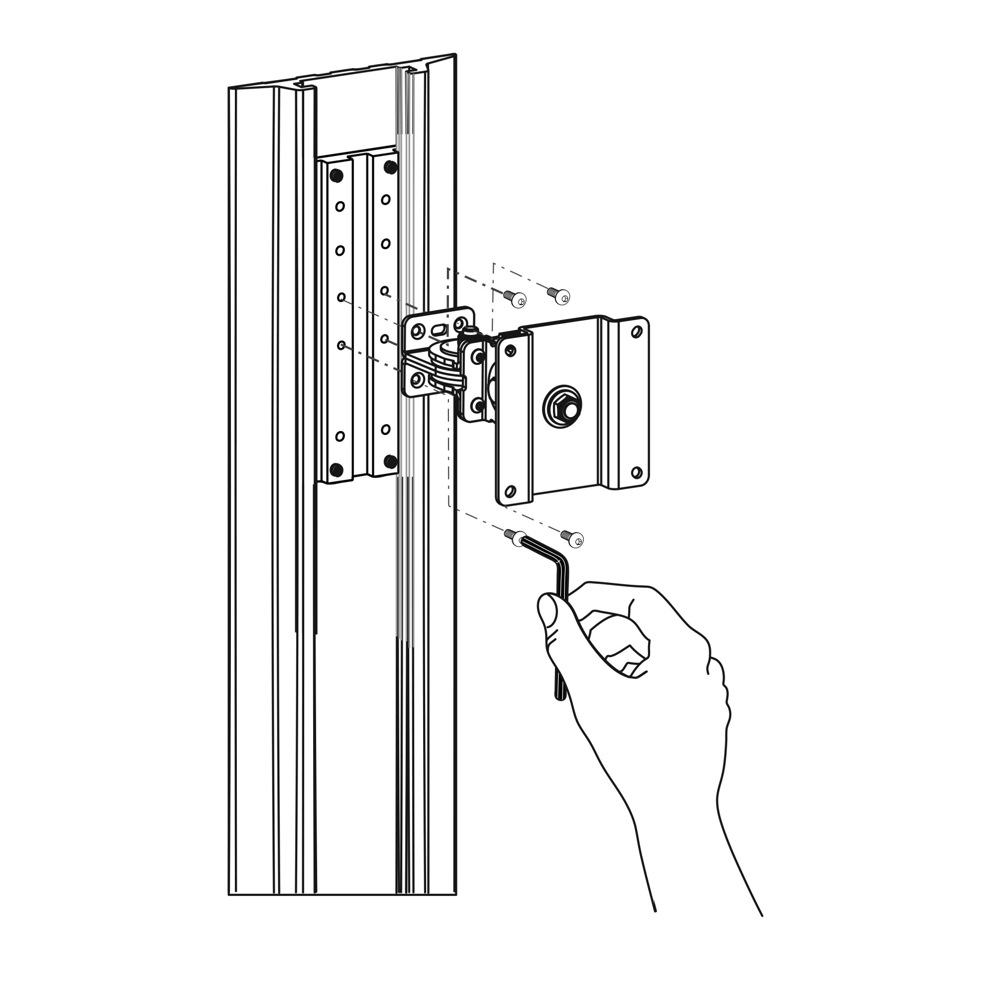 Ergotron 97-091 Track Mount Bracket Kit for Arms, Pivots