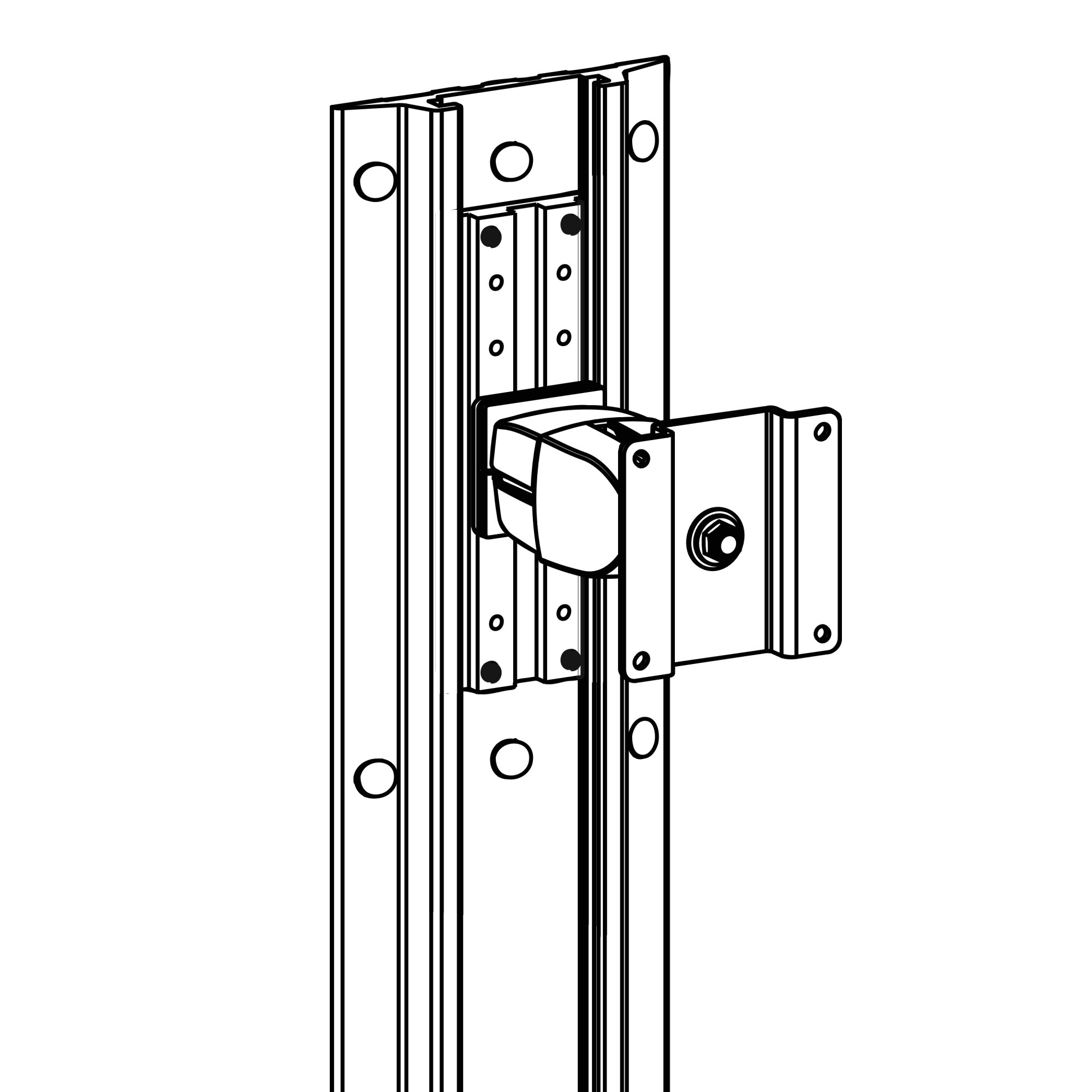 Ergotron 97-091 Track Mount Bracket Kit for Arms, Pivots