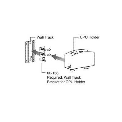 Ergotron 60-156 Track Mount Bracket Kit for CPU Holders