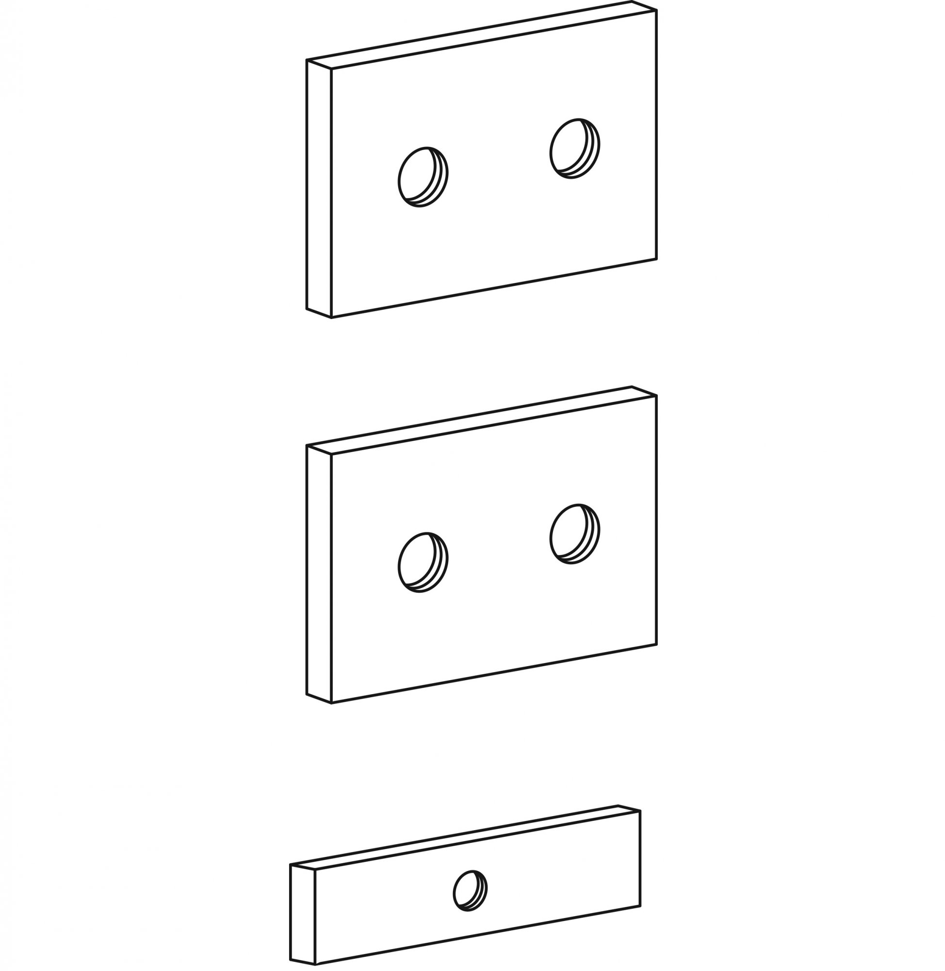 60-156: Track Mount Bracket Kit for Vertical CPU Holder