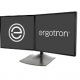 Ergotron 33-322-200 DS100 Dual-Monitor Desk Stand, Horizontal