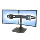 Ergotron 33-322-200 DS100 Dual-Monitor Desk Stand, Horizontal