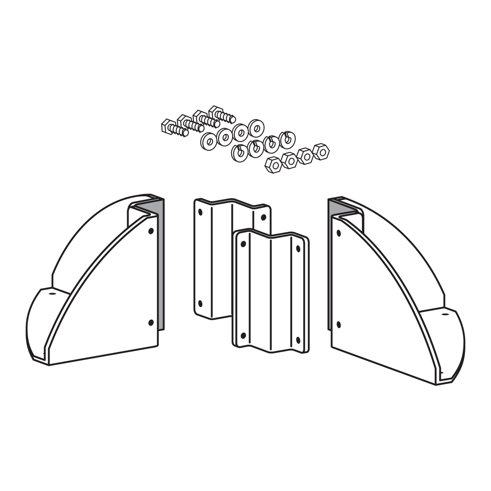 Ergotron 60-360-100 Mounting Base for 3" x 3" Post