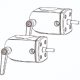 Ergotron 60-443-200 DS100 Outboard Pole Clamps (Set of 2)