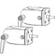 Ergotron 60-443-200 DS100 Outboard Pole Clamps (Set of 2)
