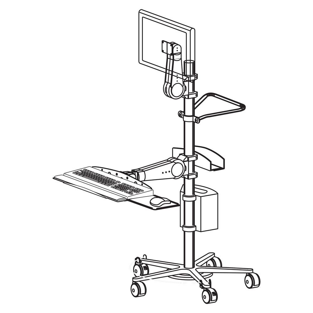 Ergotron Mobile WorkStand - Modular Computer Cart