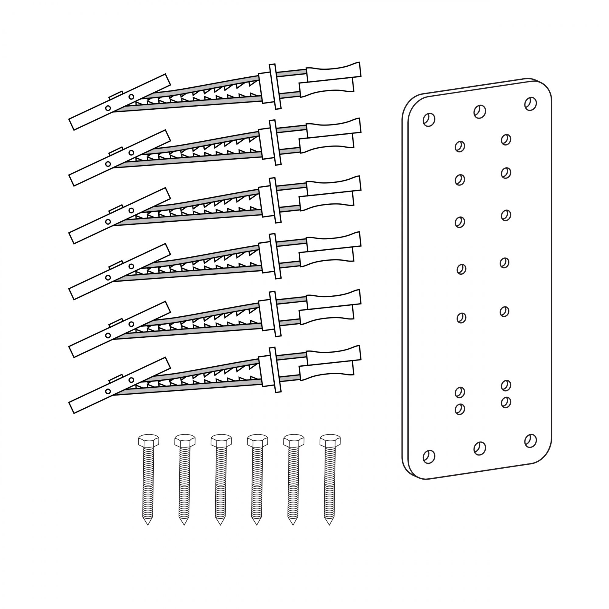 Ergotron 60-591-003 Steel Stud Wall Mounting Kit