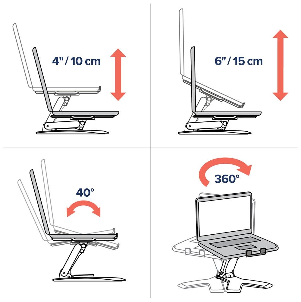 Stereotype Boos Immigratie Laptop Stand Ergotron 33-334-085 Neo-Flex