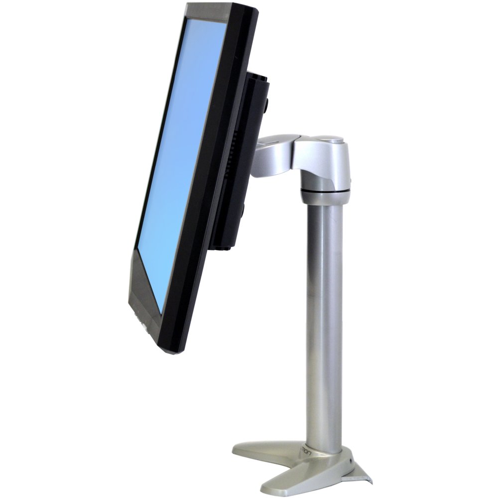 Ergotron 45-235-194 Neo-Flex Monitor Arm without extensions on a pivot