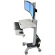 Ergotron 24-196-055 WorkFit C-Mod Dual LCD Sit-Stand Workstation for upto 22" Displays