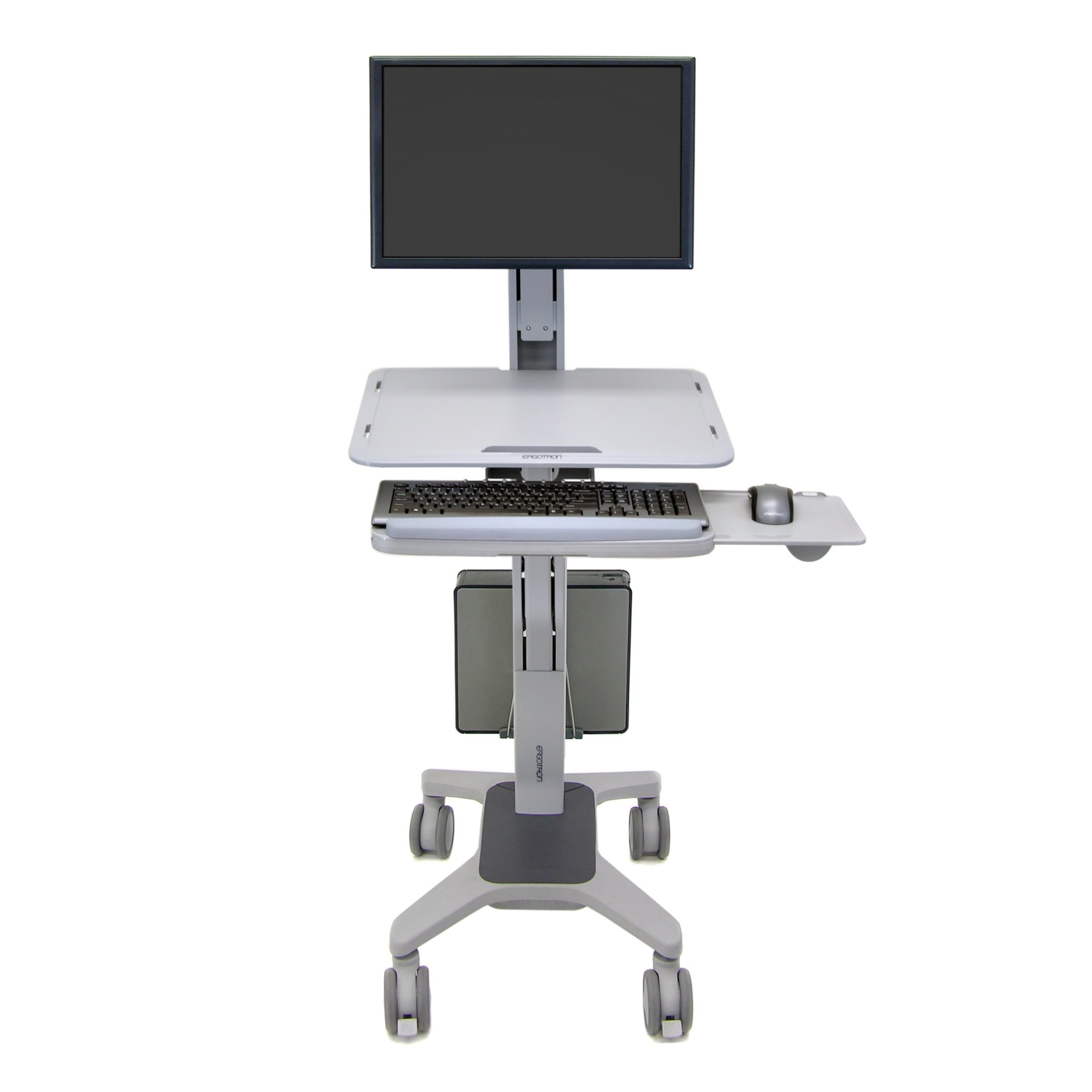 Ergotron Sit-Stand Cart 24-198-055 WorkFit-C, Single Monitor