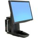 Ergotron 33-338-085 Neo-Flex All-In-One Lift and Pivot Stand with CPU Secure Clamp