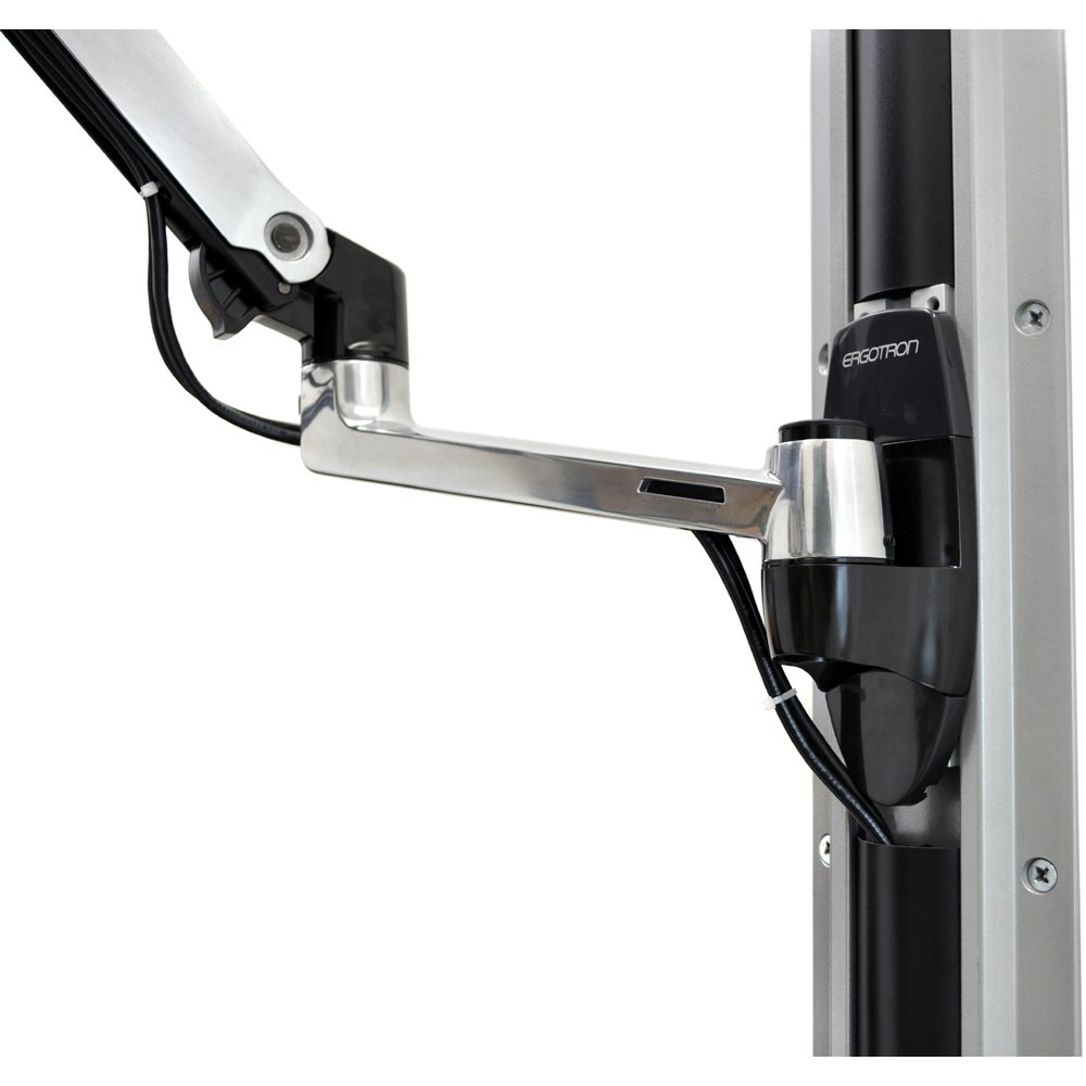 Ergotron 45-243-026 Monitor Arm on a Wall Track (sold separately)