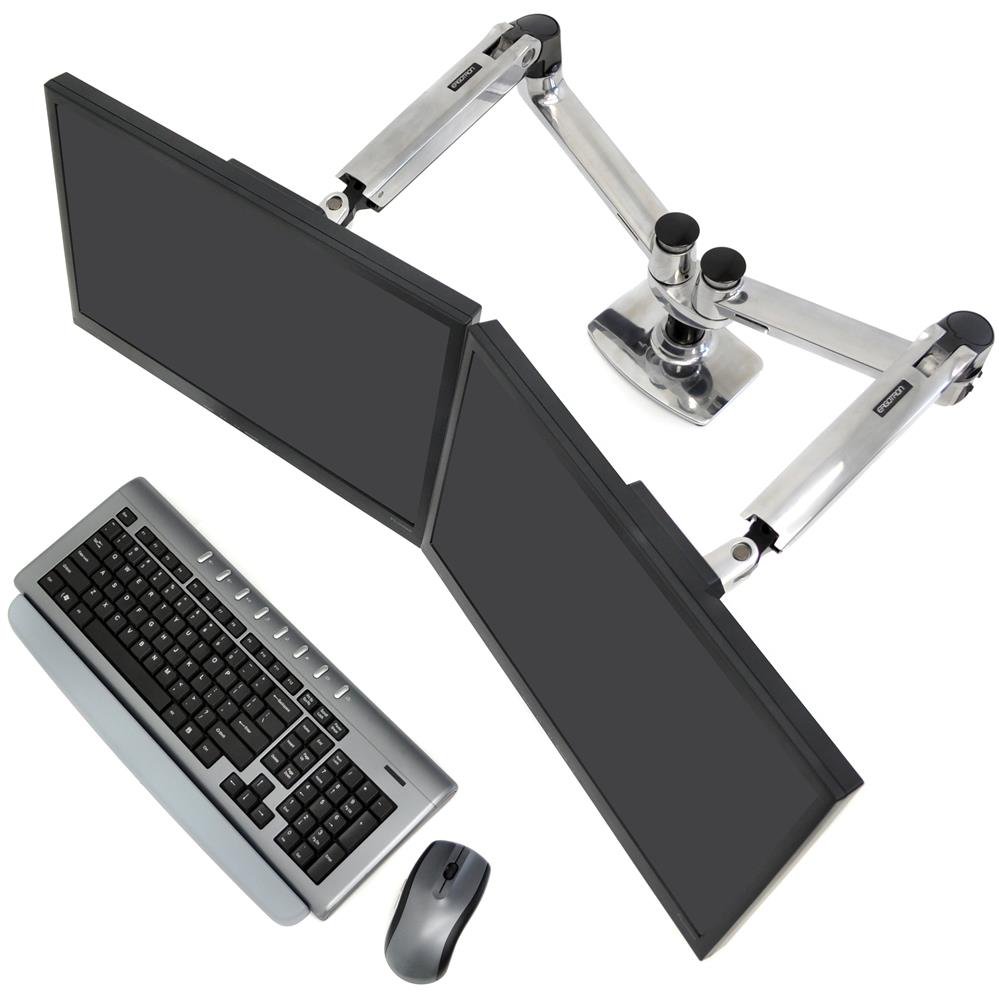 Ergotron 45-245-026 LX Dual Side-by-Side Arm