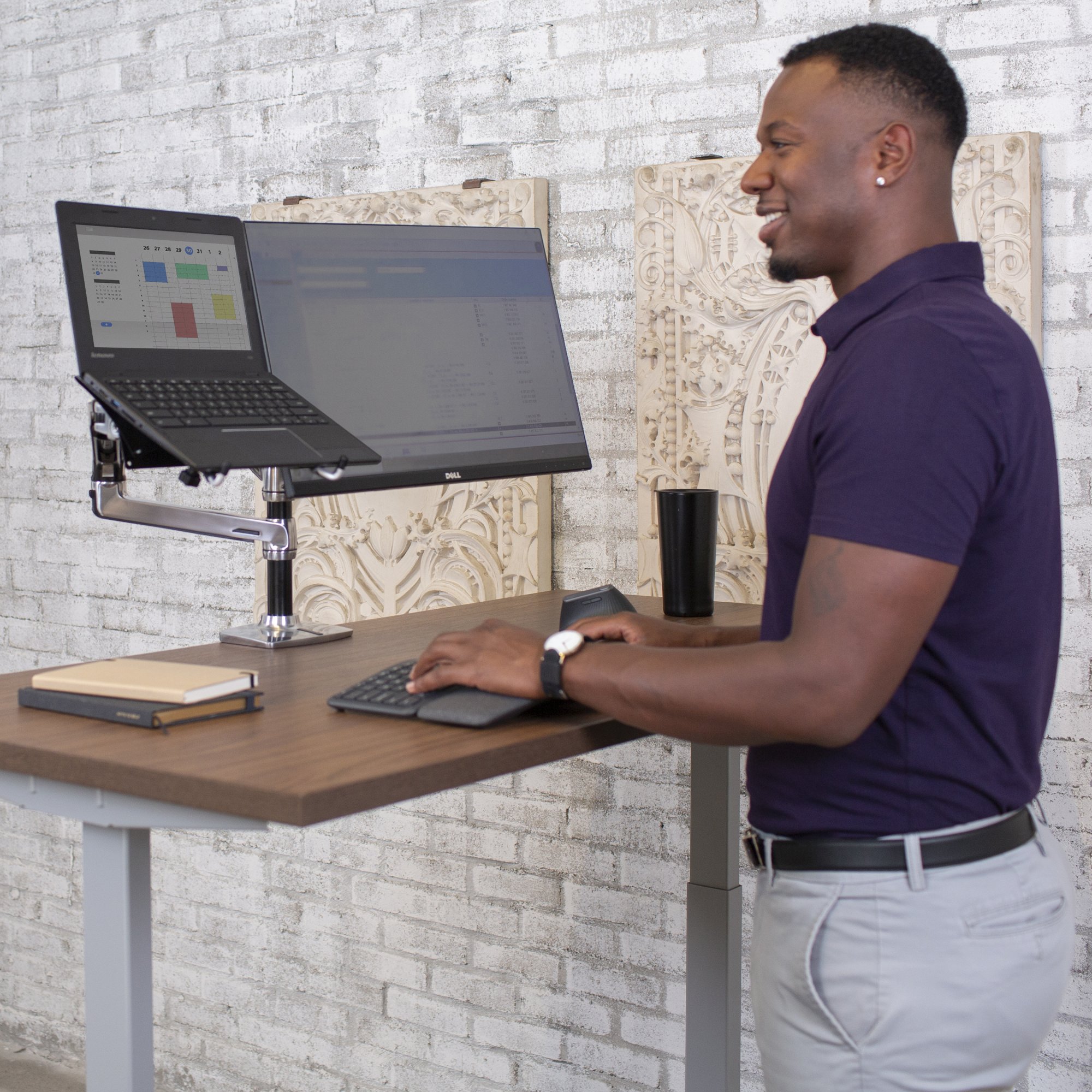 Ergotron 45-248-026 LX Dual Stacking Arm