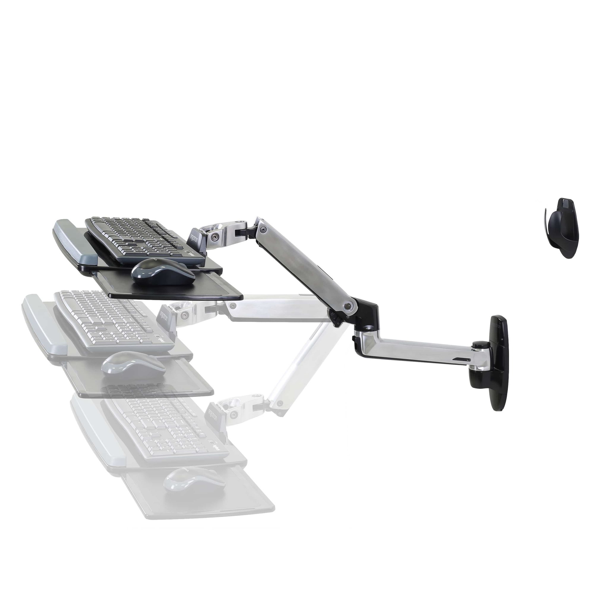 Ergotron 45-246-026 LX Wall Mount Keyboard Arm