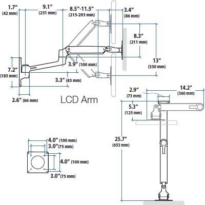 Drawing - LCD Arm 