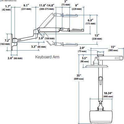 Drawing - Keyboard Arm